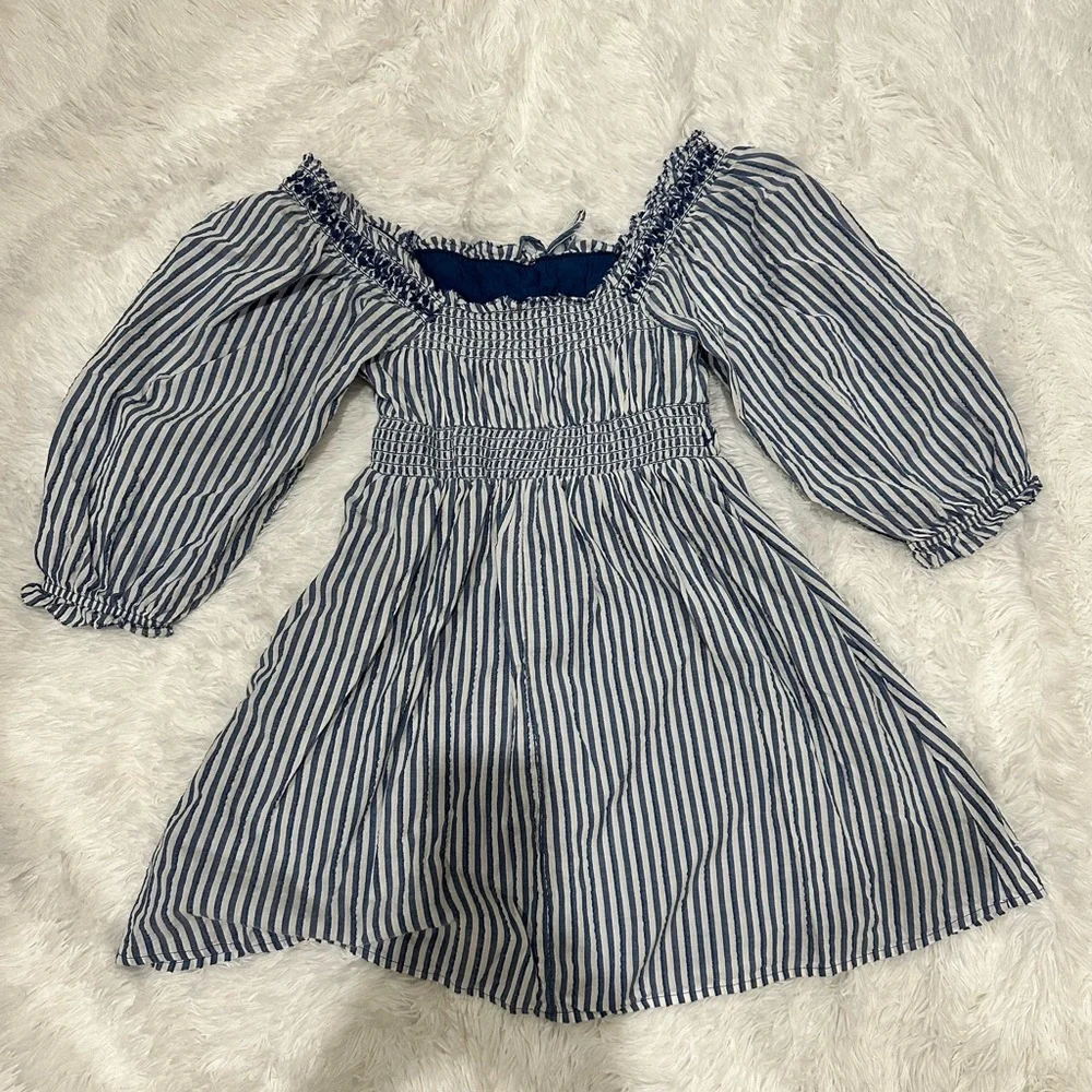 Extra small blue and white striped American Eagle dress - Picture 3 of 3